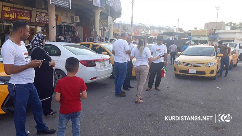 له‌ خانه‌قین به‌ ئاڵای كوردستانه‌وه‌ یادی ریفراندۆمی سه‌ربه‌خۆیی كرایه‌وه‌